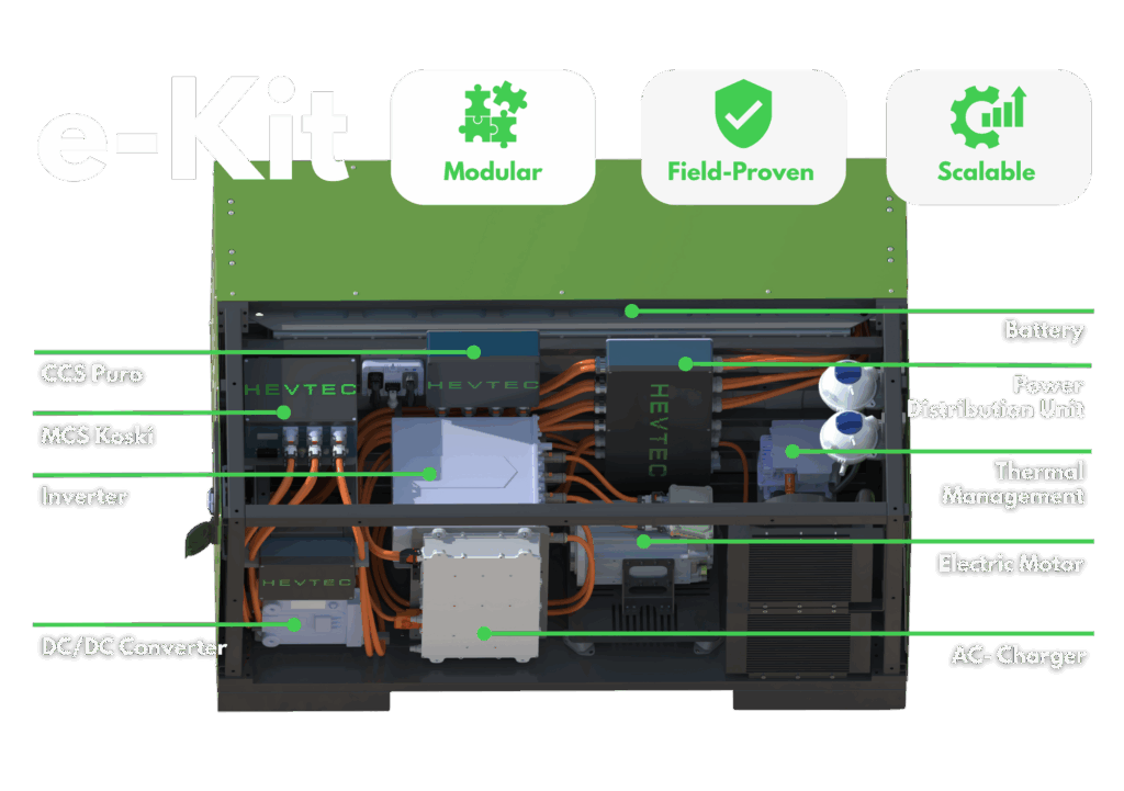 modular electrification package for nrmm