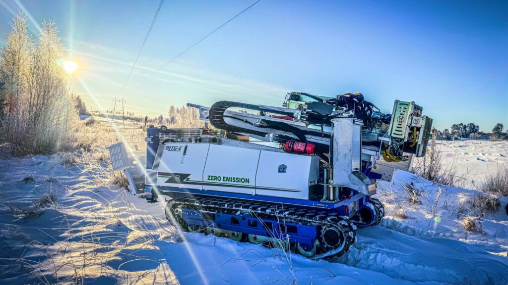 PURO CCS DC fast charging interface integrated on off-highway machine